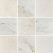Alba Nova 4" x 4" Honed & Bianco Oro 4" x 4" Honed Checkerboard Board