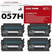 057H 057 Toner Cartridge 4 Pack Compatible Replacement for Canon 057 057H Black High Yield Toner Cartridge for ImageCLASS MF445dw MF455dw LBP226dw MF448dw LBP227dw LBP228dw MF449dw MF445 Printer Ink