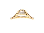 0.35ct Half Moon Tycho Curved Ring