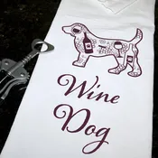 CLOSEOUT PRICE! Kitchen Towel – Wine Dog