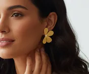 Aura Flower Stud Earrings -Blossom Collection