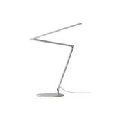 Koncept Z-Bar Mini Gen 4 Desk Lamp in Silver | Adjustable LED Task Lamp with USB-C Port — Design Warehouse