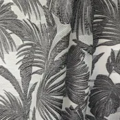 Jacquard Organza with Tropical Motif