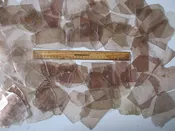 M-010 MICA FOR CRAFTS, SMALL CLEAR MEDIUM-THICK MICA SHEETS, ½ POUND PACK