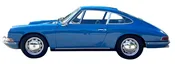 1967 Aga Blue 5-Speed Porsche 912