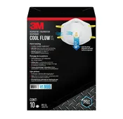 3M 8511 N95 Respirator Masks with Cool Flow Valve 10 pack