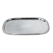 14" OBLONG SILVER TRAY — PREMIERE PARTY RENTS