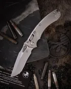 Amphibian® Mini RAM-LOK® MARFIONE SELECT STONEWASH FINISH STONEWASH FINISH FLUTED TITANIUM WITH BLUE TITANIUM ACCENT DOUBLE VAPOR BLAST STAINLESS (137MRL-10FLMS2)