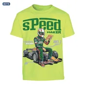 3Forty Inc Boys Speed Maker Basic comfy Tee Neon Green