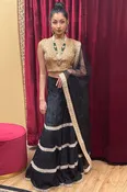 Black and Gold Sharara