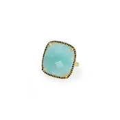 Amazonite Square Ring