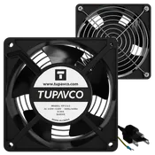 Network Cabinet Fan Pair for Server Rack Cooling 120mm 4in Steel Frame Ventilation 110V AC