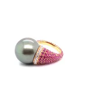 Baroque Pearl Swirl Ring
