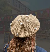 22 Cowrie Raffia Beret — Make Manifest