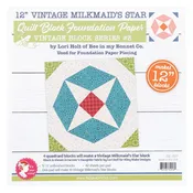 12in Vintage Milkmaid's Star Foundation Paper