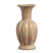 10" Ribbed Gold Urn