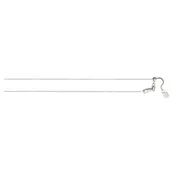 10K White Gold 0.85mm Adjustable Box Chain <br />433-100