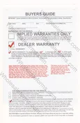 3 Month/3,000 Mile Implied Warranty Plasticback (BGE-EZ19C)