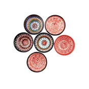 Ceramic Hand Painted Bowl - Set of 6 — Dressing Rooms Interiors Studio