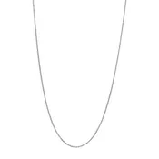 Adjustable Wheat Chain in 14kt White Gold (26 inches and 1mm wide)
