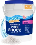 68% Calcium Hypochlorite Pool Shock – Chlorine Granules for Swimming Pools, 50 lb Bucket, Inground &amp; Above-Ground, Saltwater Compatible