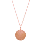 Round Fingerprint Pendant