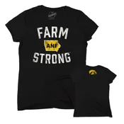 America Needs Farmers Farm Strong Women’s Triblend Short Sleeve Tee-Black