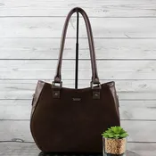 Drew Hobo Medium (Suede/Mahogany)