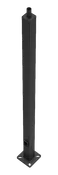 15 Ft Square Steel Light Pole – 4 In Square – 11 Gauge – Welded Tenon – Square Base