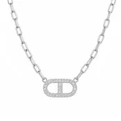 18k White Gold 1.00ctw Diamond Link Necklace