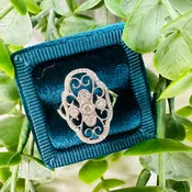 Antique Filigree Diamond Ring