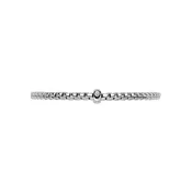 Fope Eka Collection Flex'it Bracelet with A White Diamond, 18K White Gold