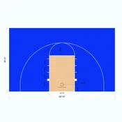 Basketball Court Tile, 50×30, Kit. Outdoor / Indoor