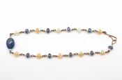 Bracelet - 14k rose gold, Tanzanite, Opal, Seed Pearl