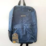 15″ MaxxGear Navy BackPack Travel bag W/ 2 Mesh Can Pockets
