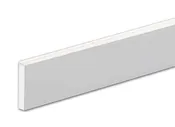 Binding, White, 1/4" Tall x .040 Thick x 48" Long
