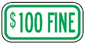 100 Fine - Green Reflective