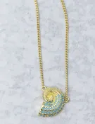 NAUTILUS SHELL NECKLACE — JOHNNIE Q