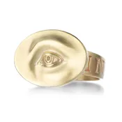 10k Large Invigilare Eye Ring