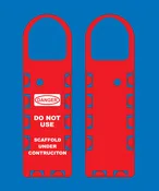 NHR-104-0 Danger Do Not Use Red Scaffold Tag Holder