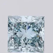 2.52ct Princess Lab Grown Diamond (Colour Fancy Intense Greenish Blue, Clarity VS2, IGI Certified)