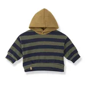 1 More In The Family - Hooded Sweater - Navy Stripe