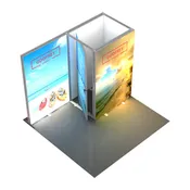 10' Backlit Display With Storage Closet