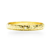 14K Hawaiian Diamond Ring - 4mm
