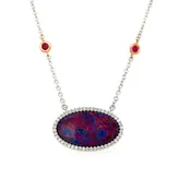 Australian opal necklace