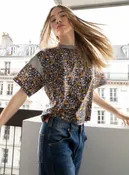 Blouse imprimée en tissu Liberty
