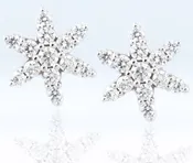 0.70CTTW Star Earrings