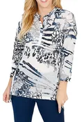 Impulse California Women's 3/4 Sleeves Printed Tunic