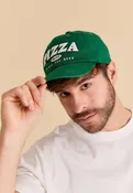 Casquette homme verte PIZZA