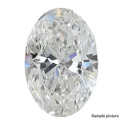 0.83 Carat Oval NONE Labgrown Diamond,